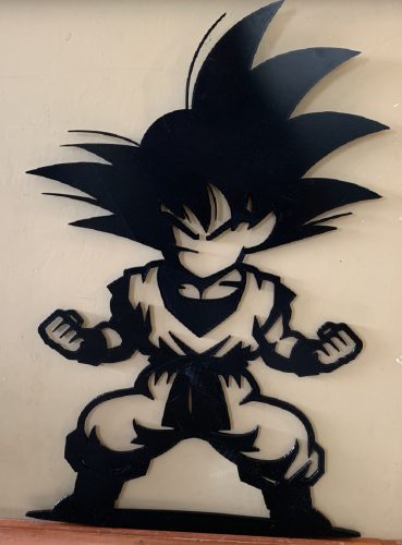 3D fali dekor , dekoráció,falikép ,  falmatrica matrica Dragon ball goku Son Goku  28cmx40cm 