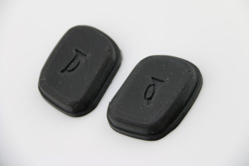 2 db Kormánykerék Burkolat Visszajelző Gomb Helyettesítő Alkatrész Opel Astra G-hez