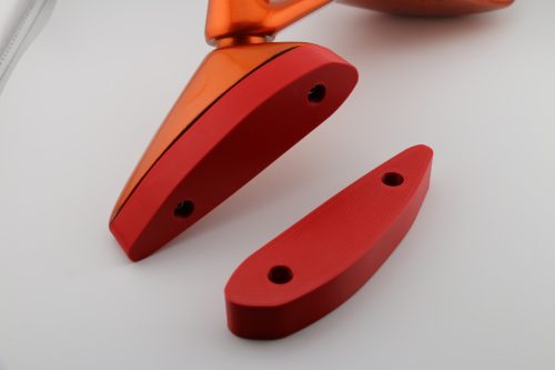 Tartós 20 mm vastag 2* Piros Kawasaki ZZR 1100 (ZX-11) 1990-2001 Tükör Hosszabbító Adapter