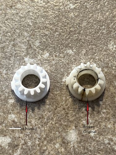 Technics SL-B2 SL-B3 Lemezjátszó Helyettesítő Tengelyfogaskerék - Automatikus Visszatérés és Automatikus Megállás - 3D Nyomtatott