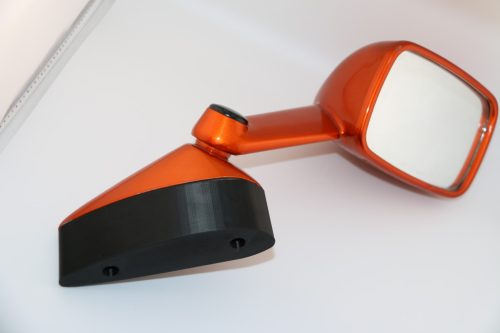 40 mm vastag, 2 darab fekete Kawasaki ZZR 1100 (ZX-11) 1990-2001 tükörhosszabbító.