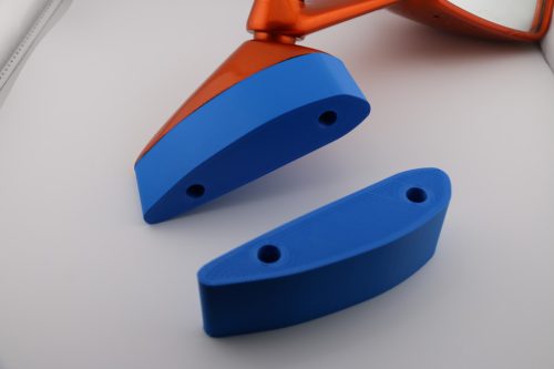 40 mm vastag, 2 darab fekete Kawasaki ZZR 1100 (ZX-11) 1990-2001 tükörhosszabbító.