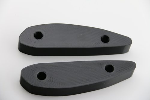 Tartós 20 mm vastag 2* Fekete Kawasaki ZZR 1100 (ZX-11) 1990-2001 Tükör Hosszabbító Adapter