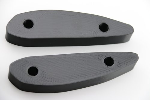 Tartós 20 mm vastag 2* Fekete Kawasaki ZZR 1100 (ZX-11) 1990-2001 Tükör Hosszabbító Adapter