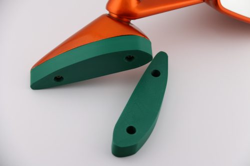 20 mm vastag 2* Zöld Kawasaki ZZR 1100 (ZX-11) 1990-2001 Tükör Hosszabbító Adapter