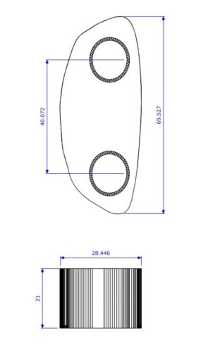 Tükör hosszabbító BMW F800S