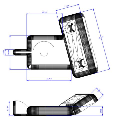 BMW R1200GS R1200 GS Kézvédő adapter tartó rögzítés rögzítő alkatrész 