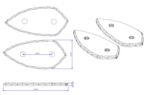 Visszapillantó adapter Yamaha FZ1 Fazer