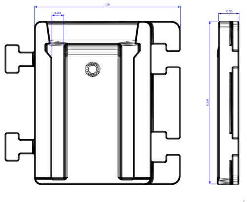 3 DB FALI TARTÓ HILTI AKKUMULÁTOROKHOZ (ÖSSZEILLESZTHETŐ)