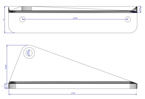 Rendszámtábla tartó Honda CBR600F4i