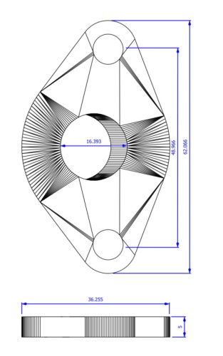 Távtartó - Honda NSR50 PZ16 karburátorhoz