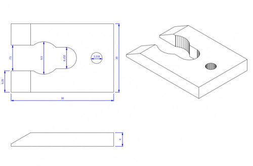 Vészleállító - Honda csónakmotorhoz