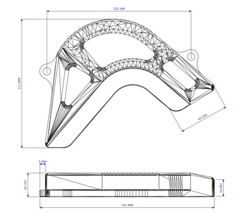 Láncvédő Honda CBR250RR
