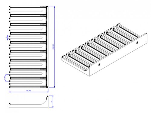 Mérőkábel tartó - 13,6 cm