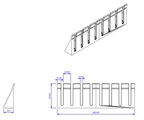 MÉRŐKÁBEL TARTÓ - 20 CM
