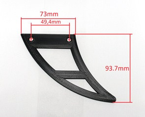 Hátsó lánckerék burkolat, láncvédő és védő a 2013-as Triumph Street Triple-hez